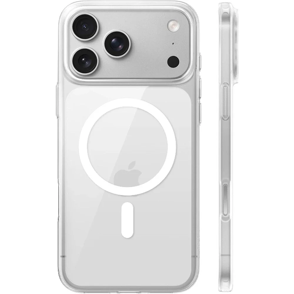 TORRAS Magnetic Slim Fit for iPhone 17 Pro Case 6.3 inch, Ultra-Thin, clear